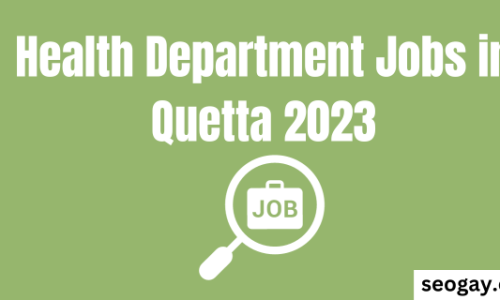Health Department Jobs 2023-Apply Now
